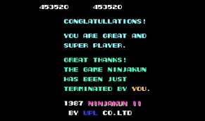 Ninja Kid II CONGLATULLATIONS
